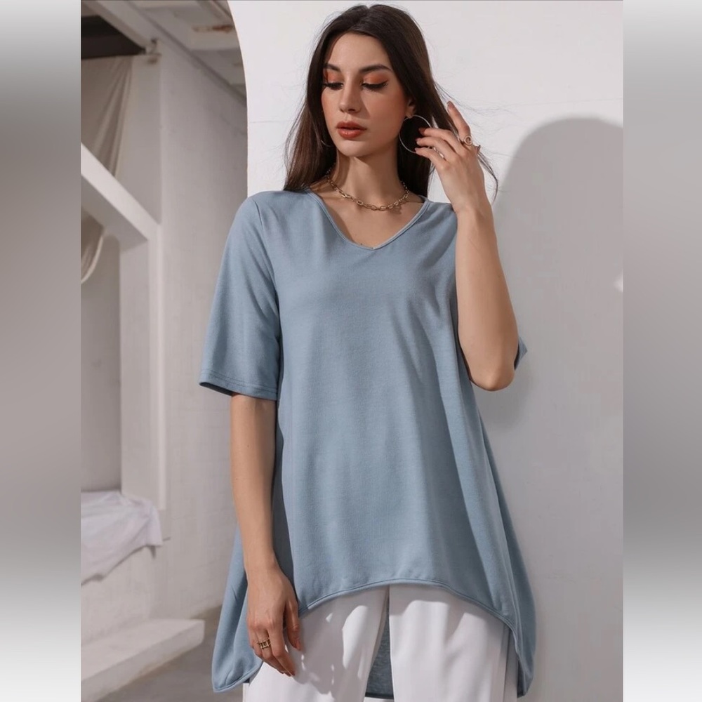Light blue, Shein blouse